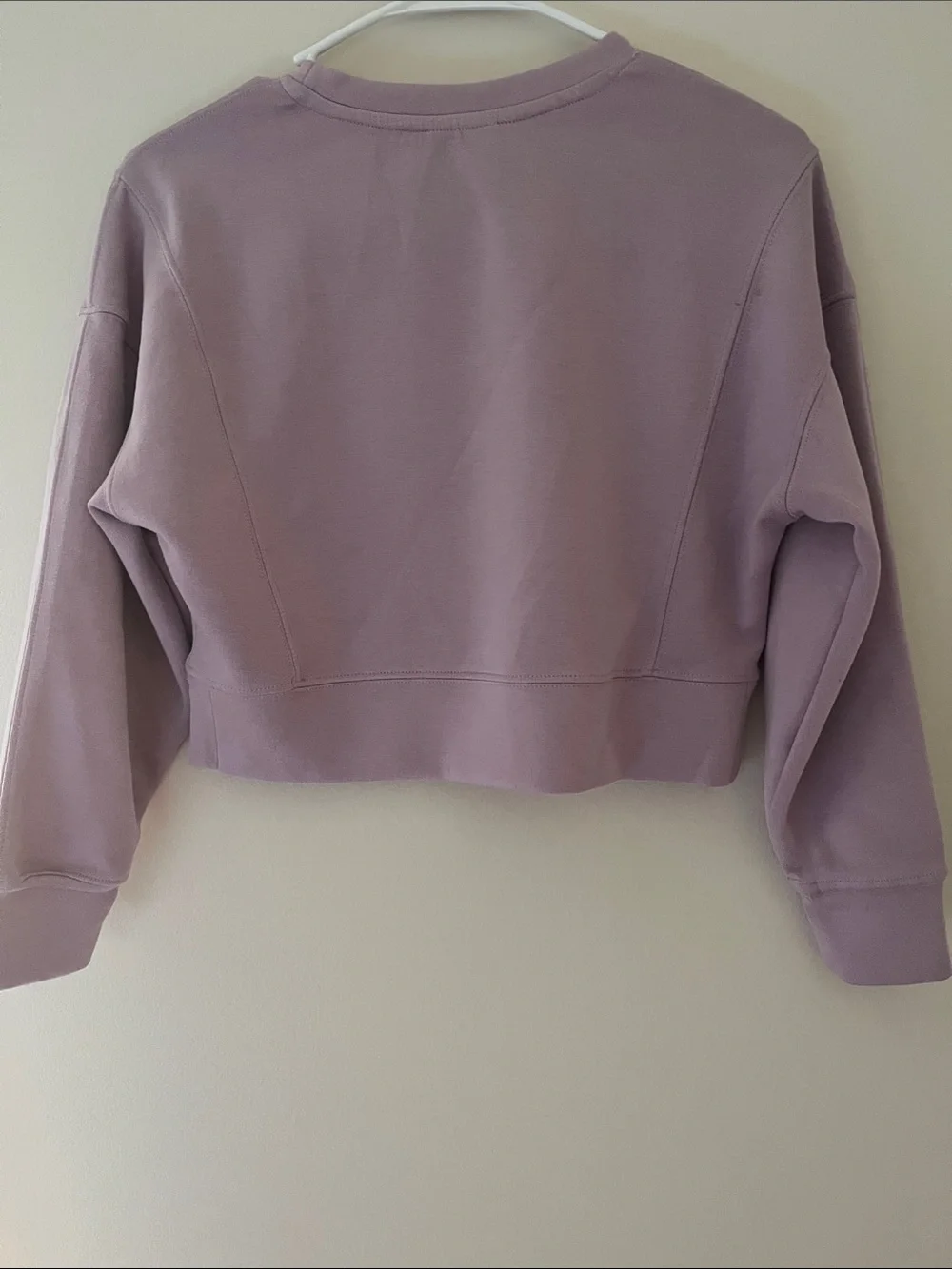 Yogalicious Lavender Cropped Crewneck Sweatshirt